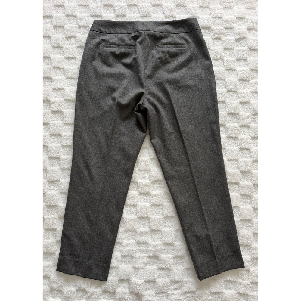 Talbots Petites Gray Wool Blend Side Zip Dress Pants Size 10P Straight Leg -EUC - Picture 4 of 14